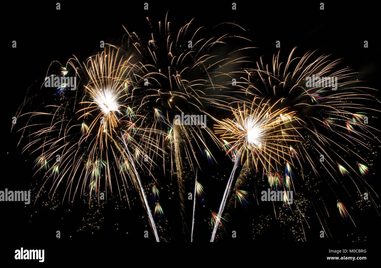Afterglow Fireworks Show at Balloon Fiesta, Albuquerque, New Mexico ...