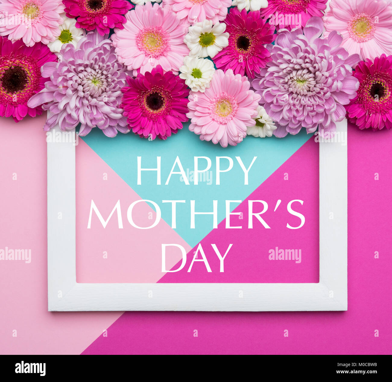 Happy Mother's Day Pastel Candy Coloured Background. Floral mothers day ...