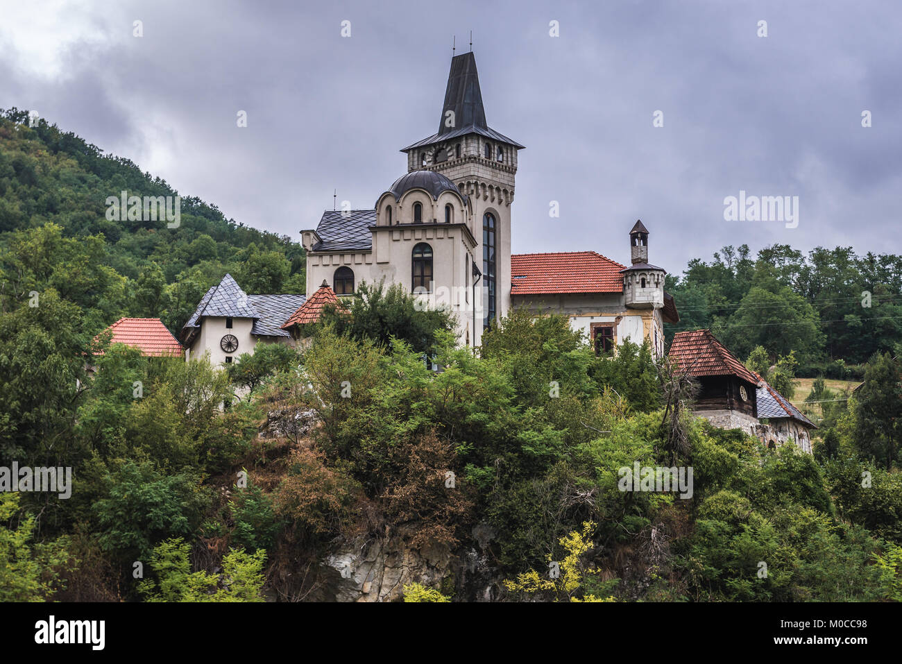 Fairy house of painter Ljubivoje Jovanovic near Arilje city in Zlatibor district of southwestern Serbia Stock Photo