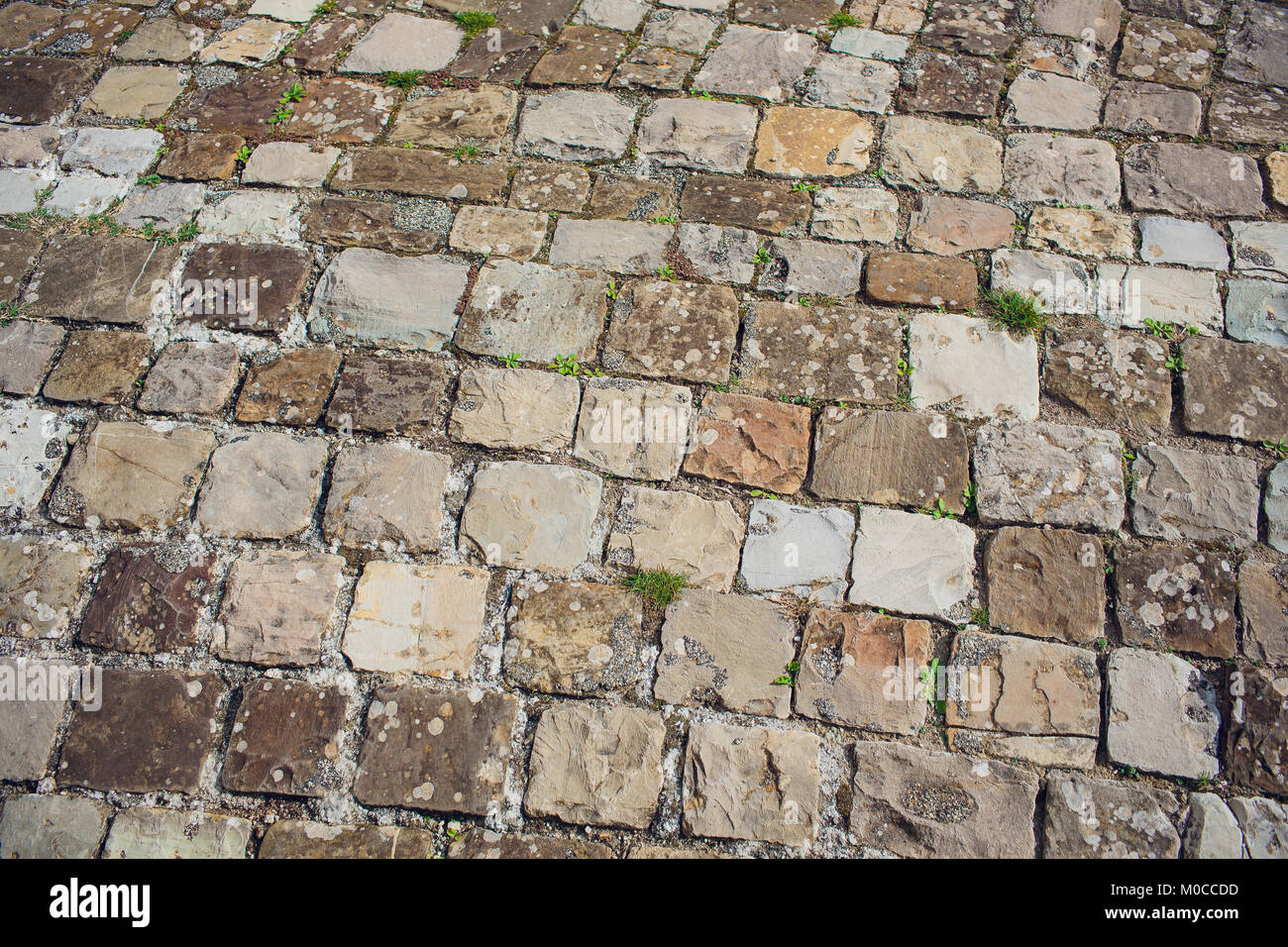 red brick wall in vintage style, brickwork background Stock Photo - Alamy