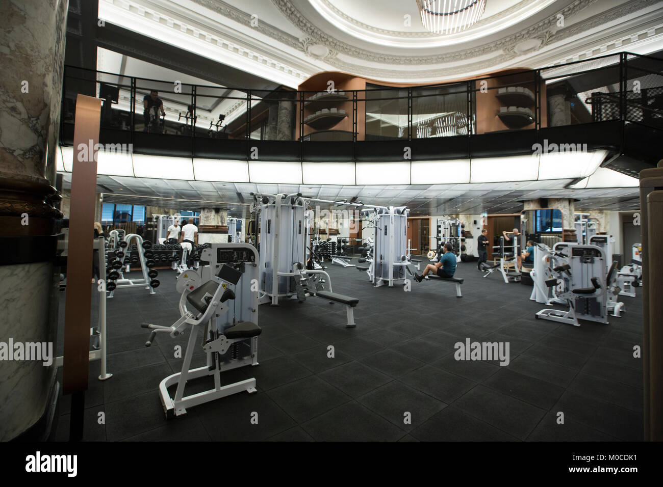 E by Equinox, high-end luxury gym membership, at no.12 St James's Street, London, England, UK Stock Photo