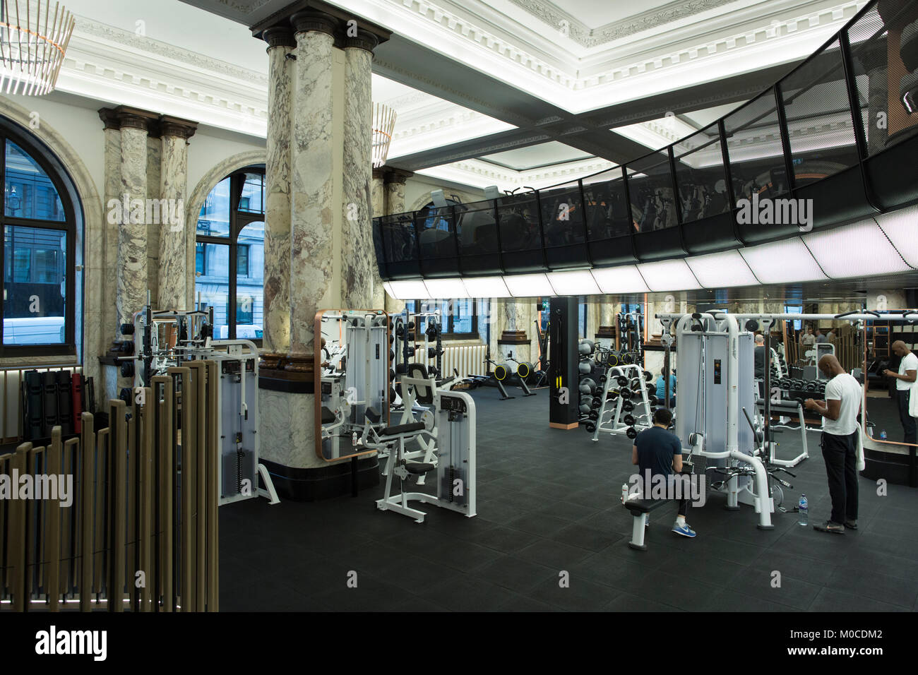 E by Equinox, high-end luxury gym membership, at no.12 St James's Street, London, England, UK Stock Photo