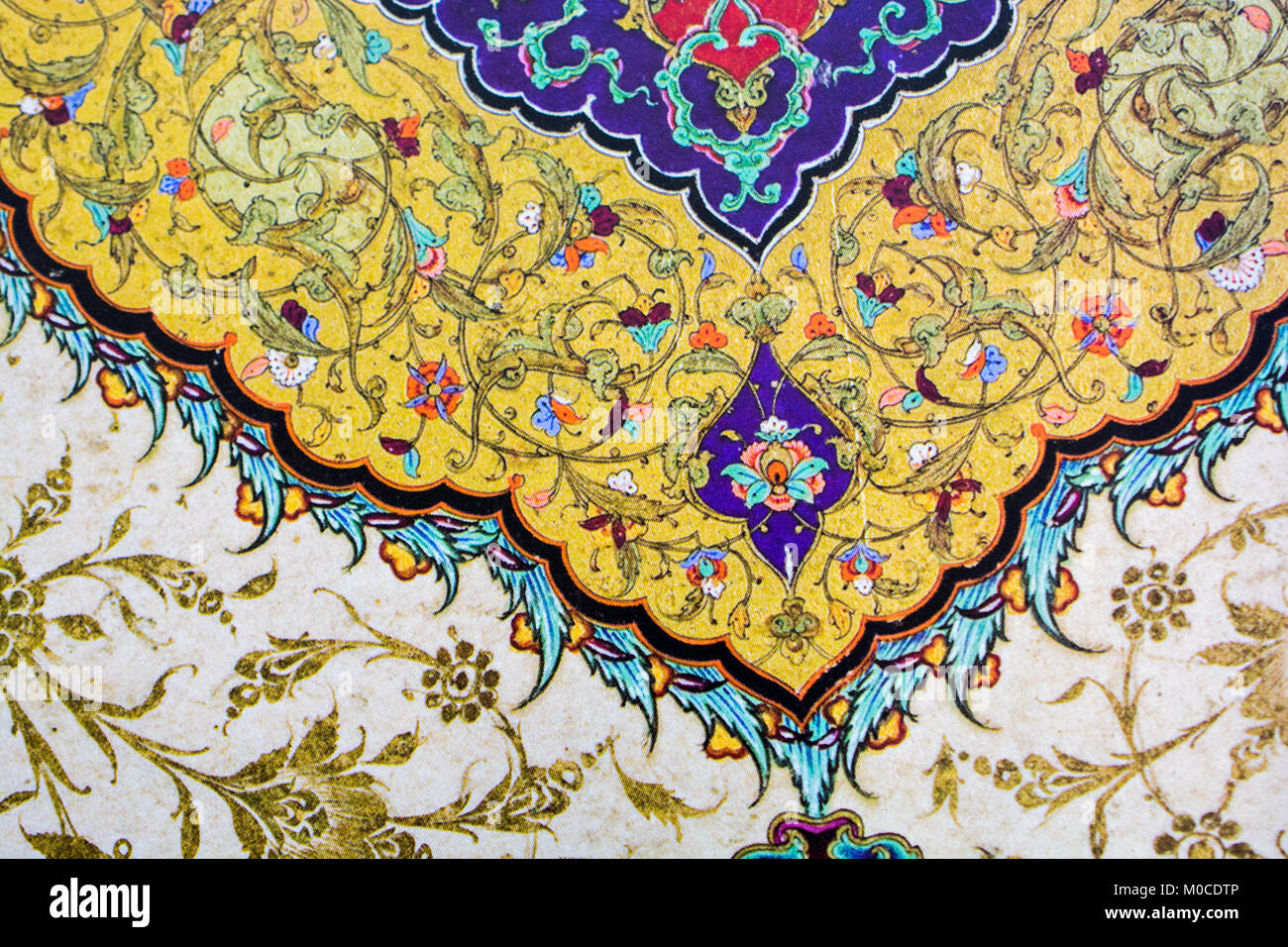 Floral art pattern example of the Ottoman Islamic art Stock Photo Alamy