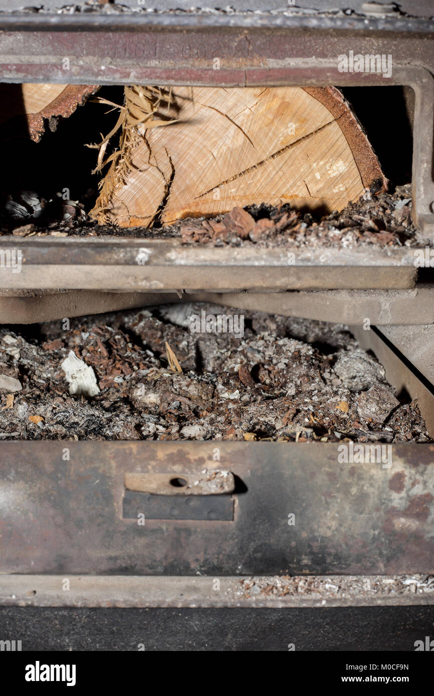 A Box Full Of Ashes Under The Fireplace Stock Photo 172379137 Alamy