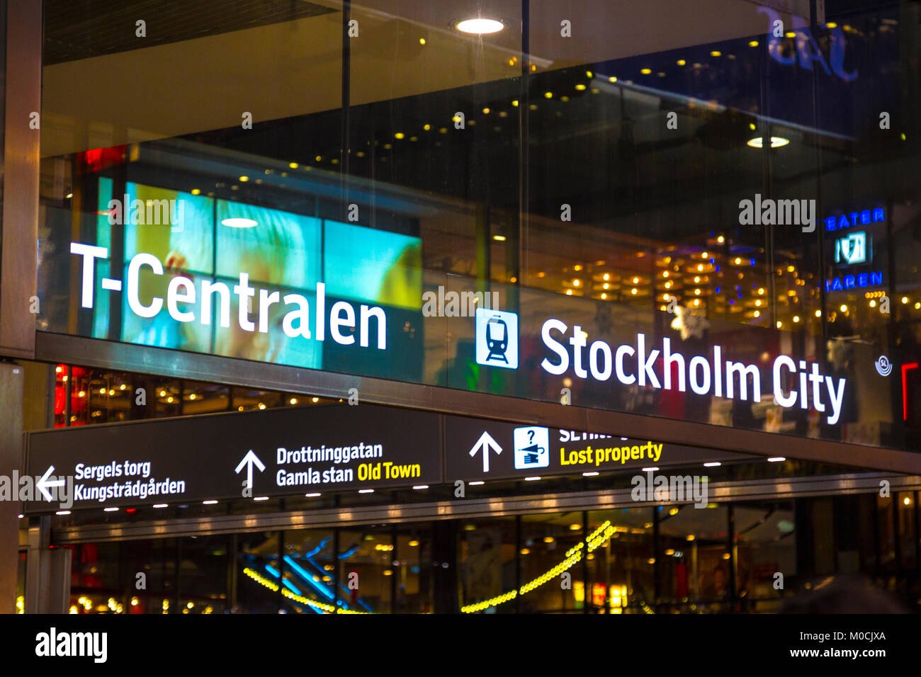 Signs for Stockholm