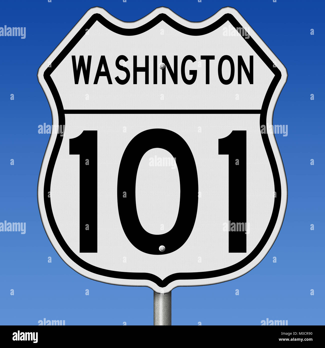 A 3d rendering of a highway sign Stock Photo - Alamy