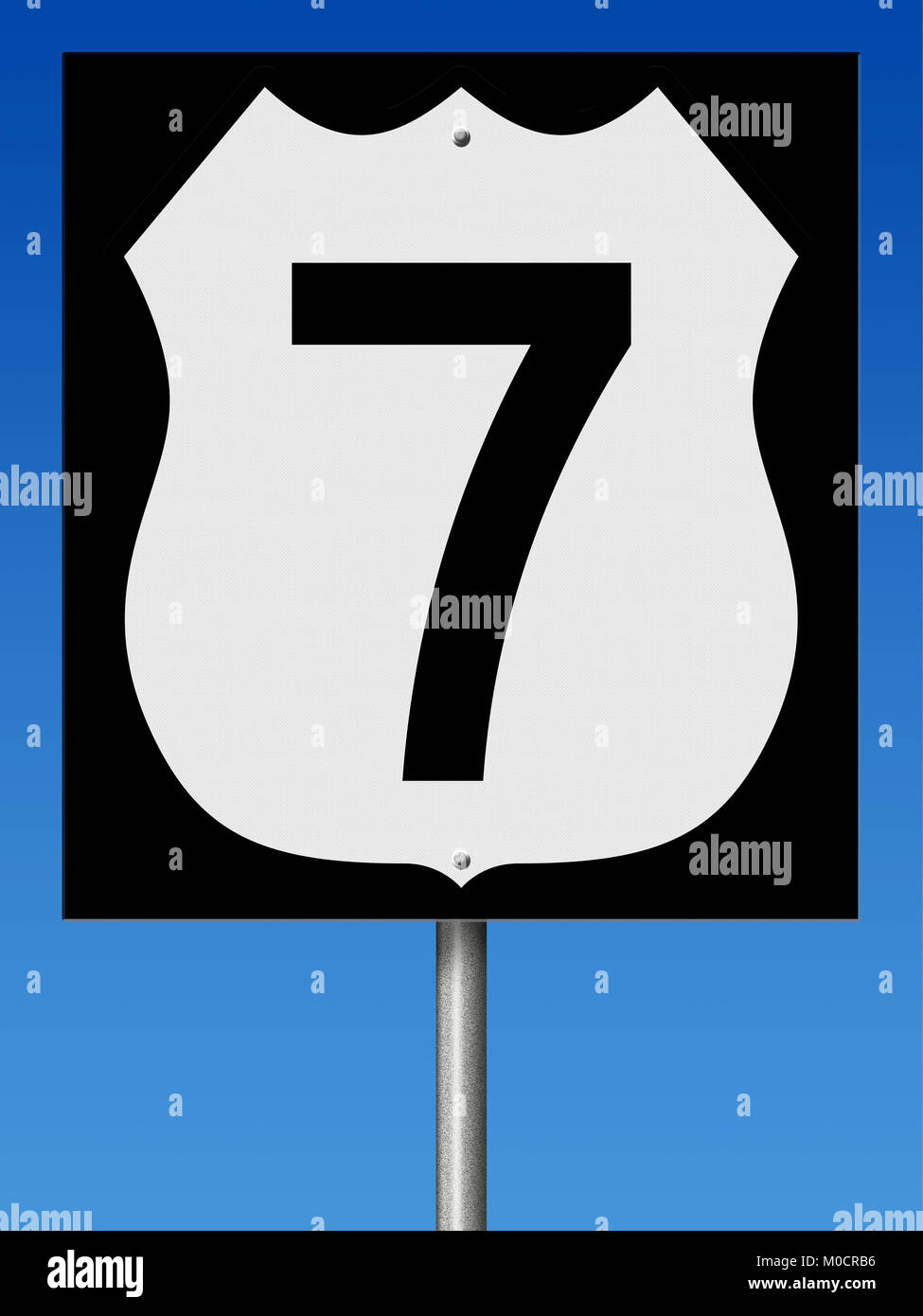 A 3d rendering of a highway sign Stock Photo - Alamy