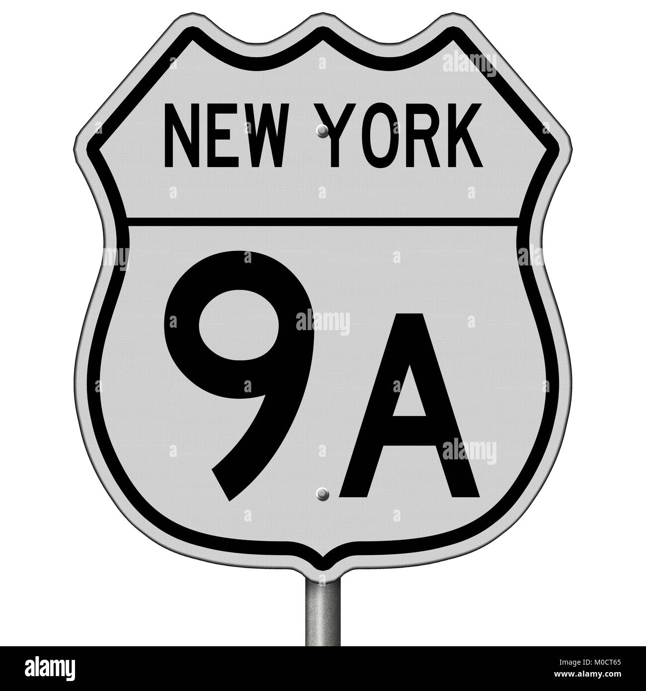 A 3d rendering of a highway sign Stock Photo - Alamy