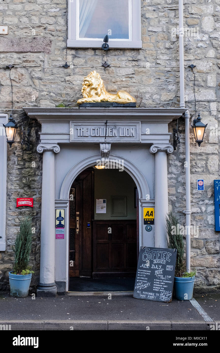 The Golden Lion, Settle, in the Craven district of North Yorkshire, UK