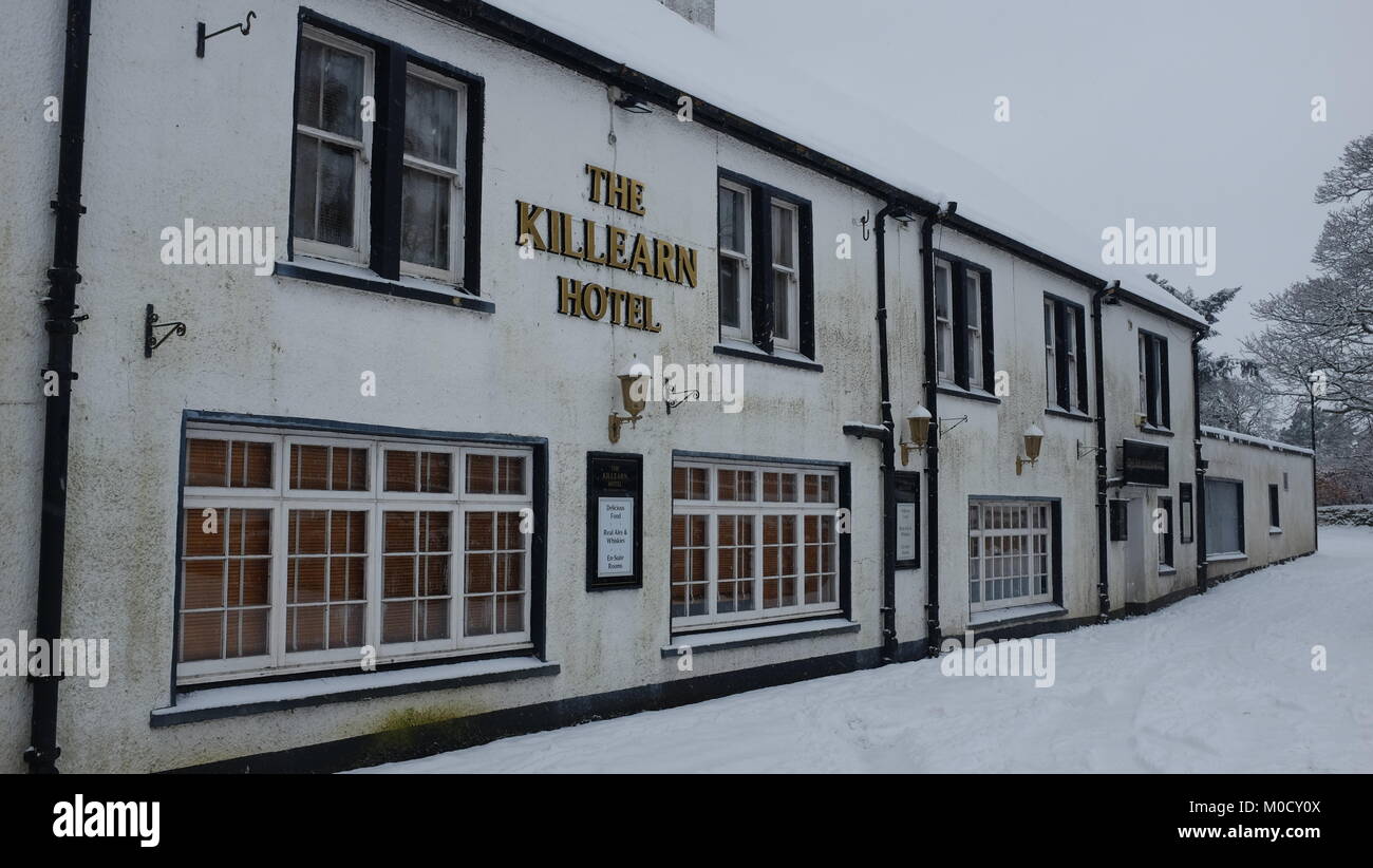 Killearn Hotel, previously the Black Bull Stock Photo