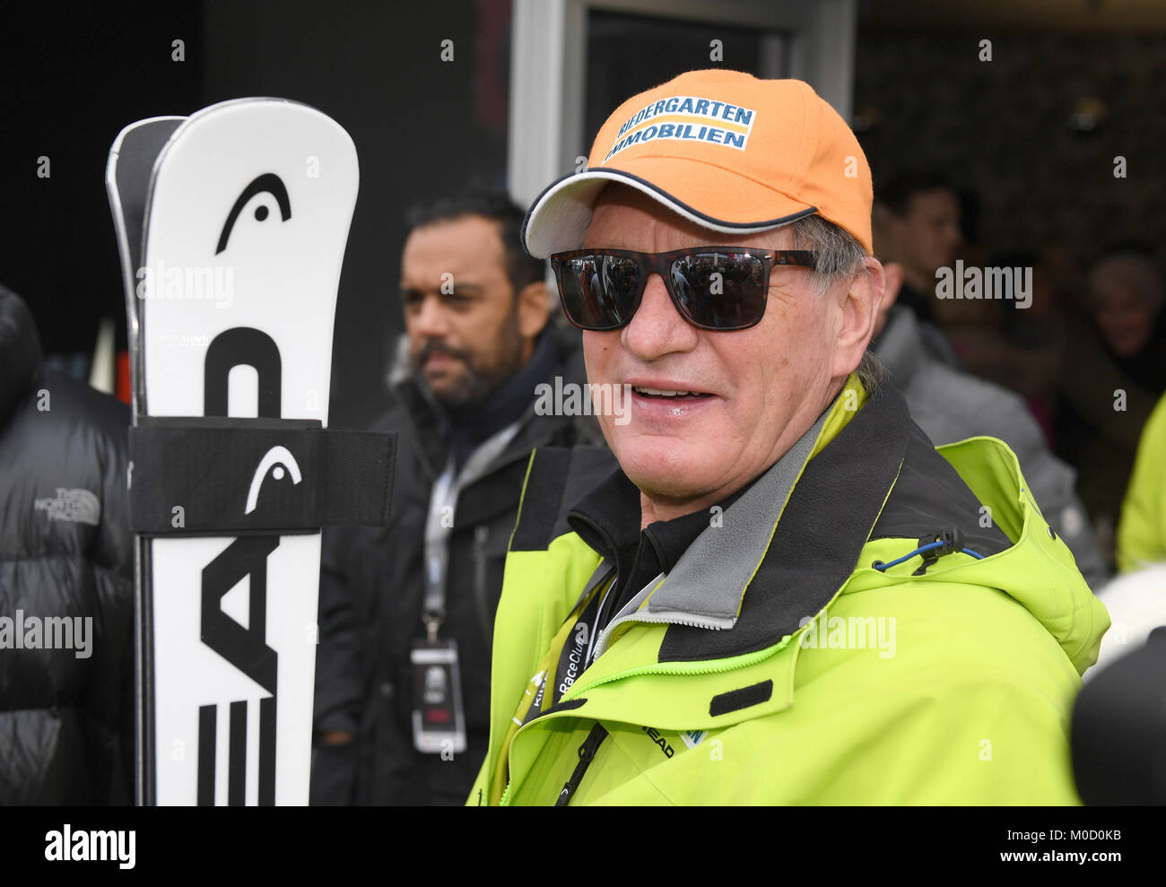 Ski legend Franz Klammer pictured in Kitzbuehel on the day of the