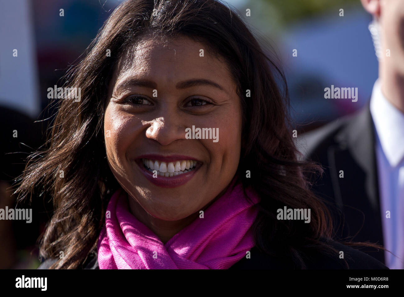 San Francisco, California, USA. 20th Jan, 2018. Acting Mayor LONDON BREED attends the Women's March in San Francisco, California. Credit: Joel Angel Juarez/ZUMA Wire/Alamy Live News Stock Photo