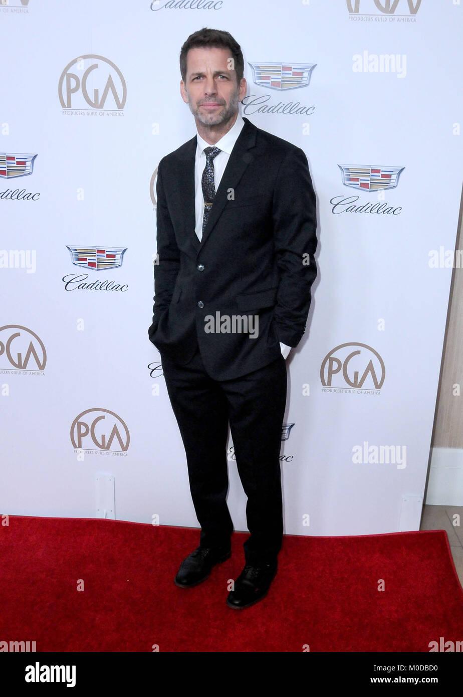 BEVERLY HILLS, CA - JANUARY 20: Director Zack Snyder attends the 2018 Annual Producers Guild Awards at the Beverly Hilton Hotel on January 20, 2018 in Beverly Hills, California. Photo by Barry King/Alamy Live News Stock Photo
