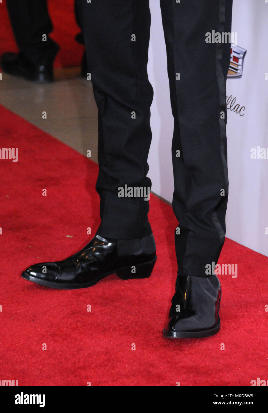 BEVERLY HILLS, CA - JANUARY 20: Actor Timothee Chalamet, shoe detail ...