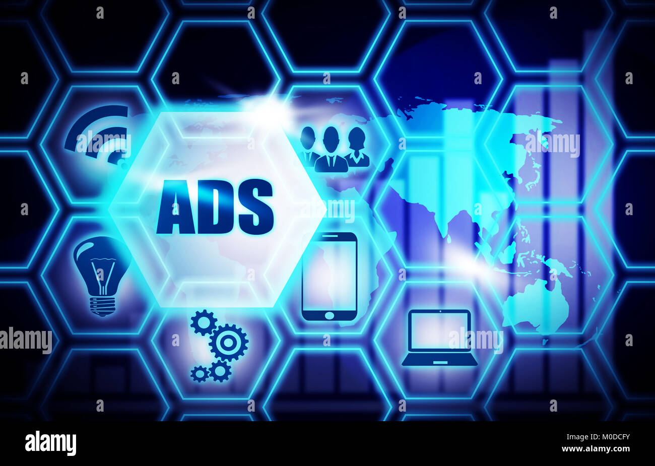 ADS concept illustration Stock Photo - Alamy