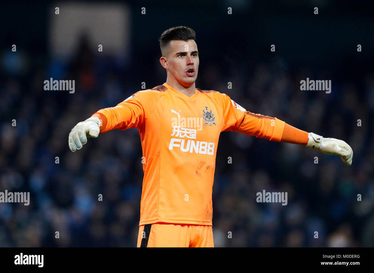 Newcastle United goalkeeper Karl Darlow during the Premier League match ...