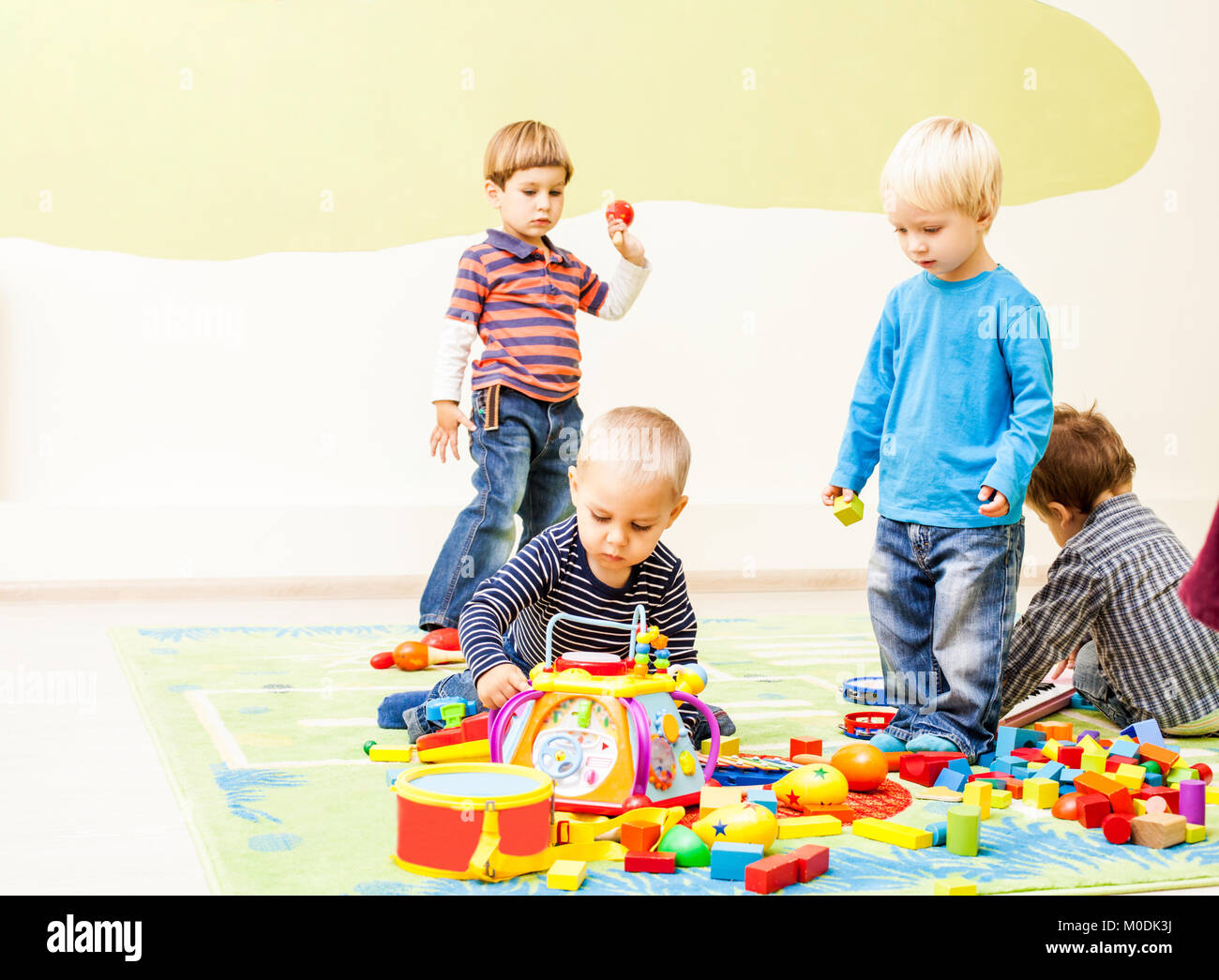  Games at the kindergarten Stock Photo - Alamy Illustration 