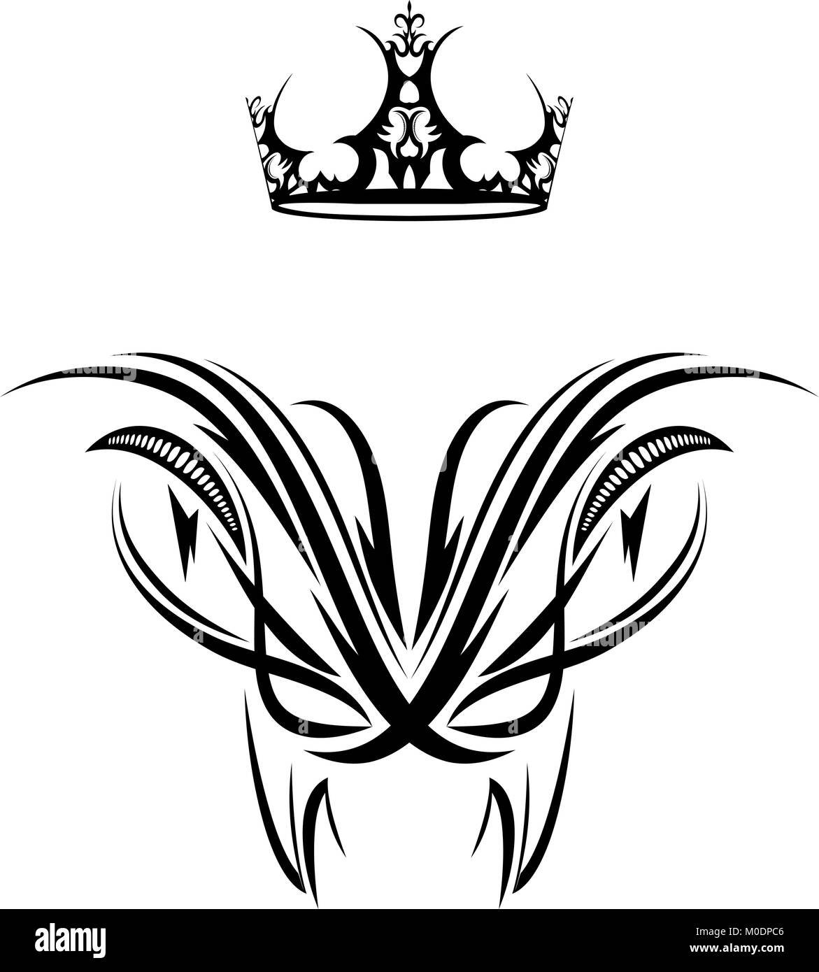 African king crown tattoos