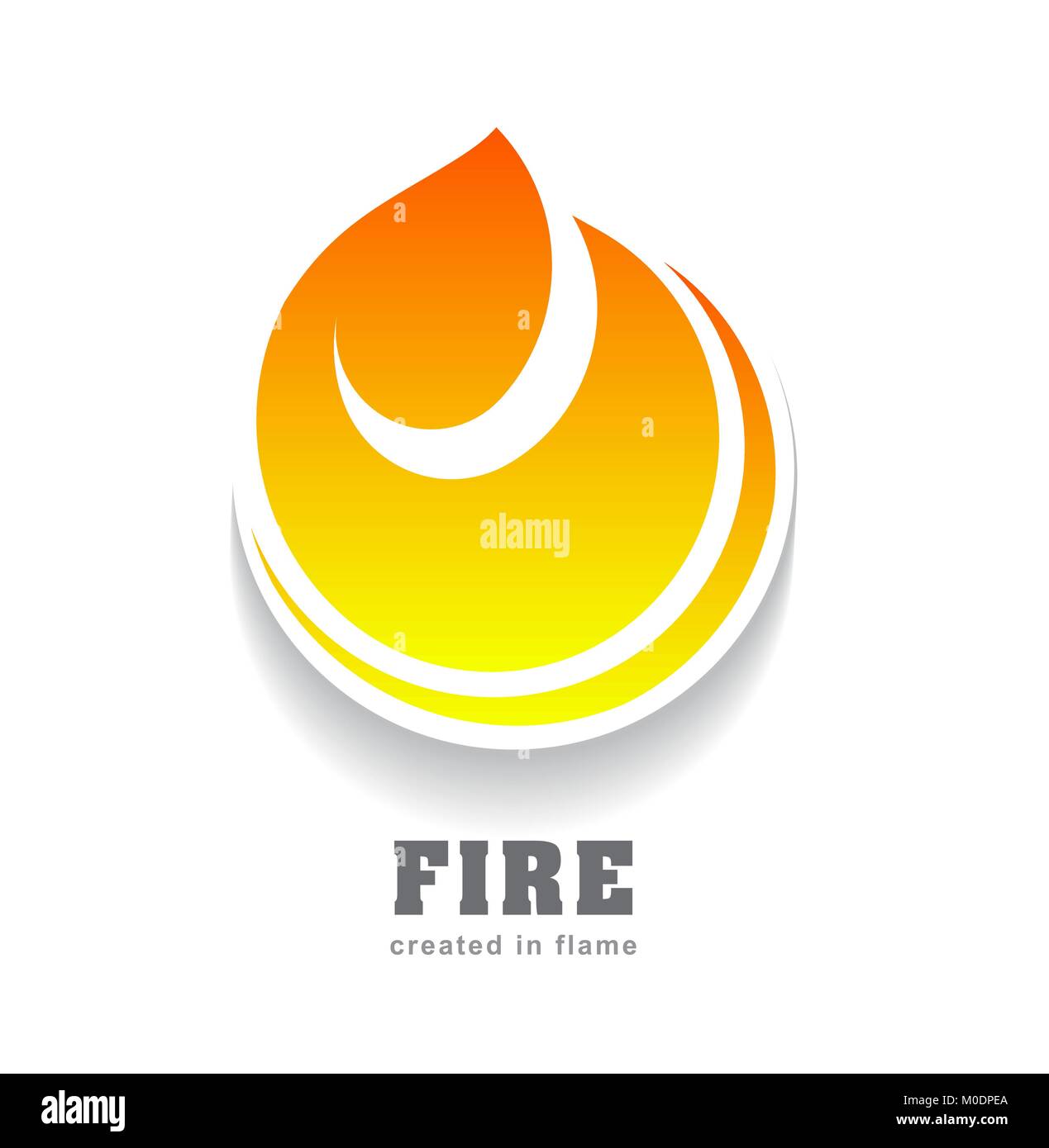Fire vector design template. Can be used for logo or sport icon Stock ...