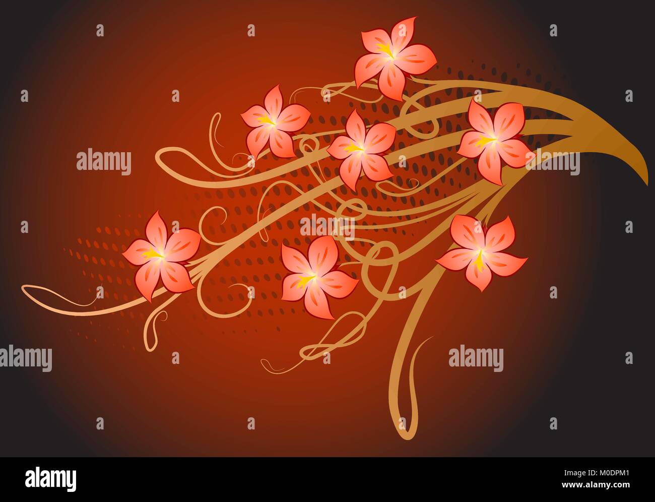 Background with flower Stock Vector Image & Art - Alamy