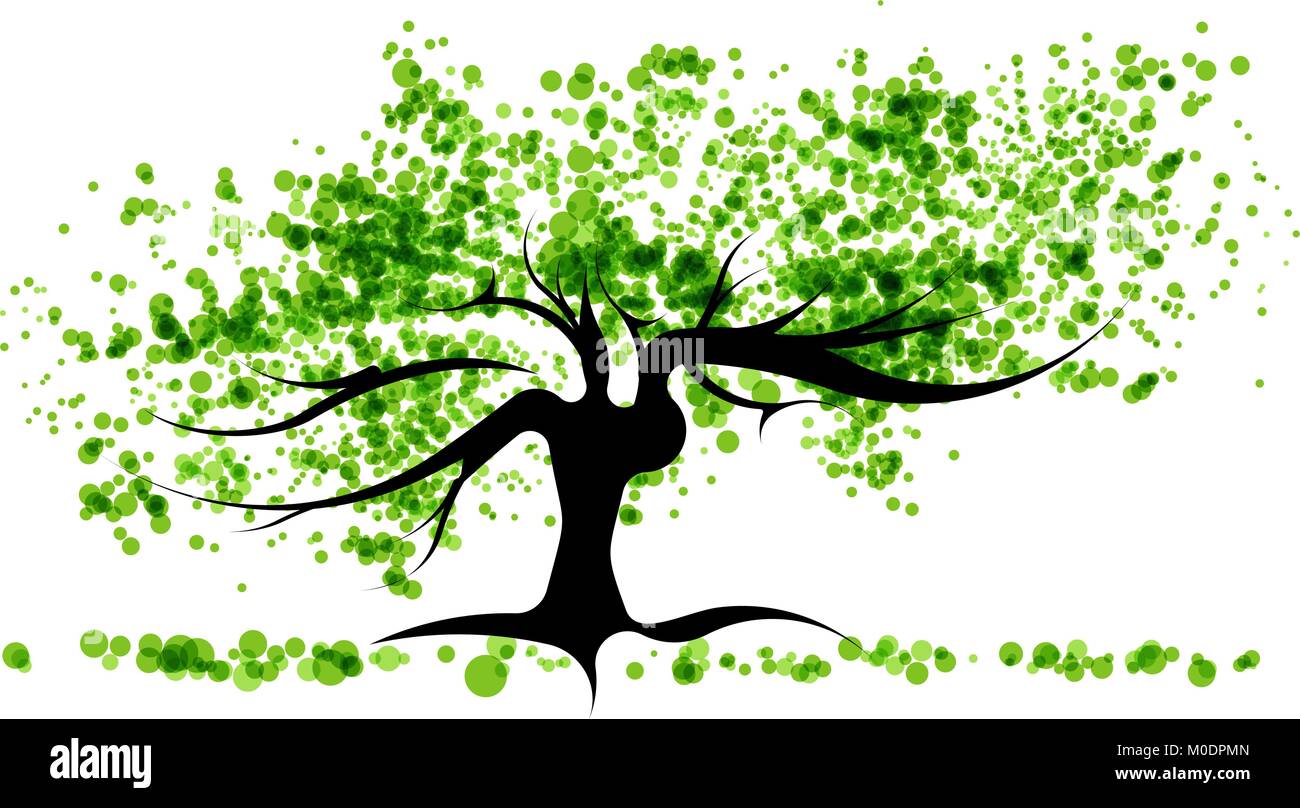 Tree of life art painting Stock Vector Images - Alamy