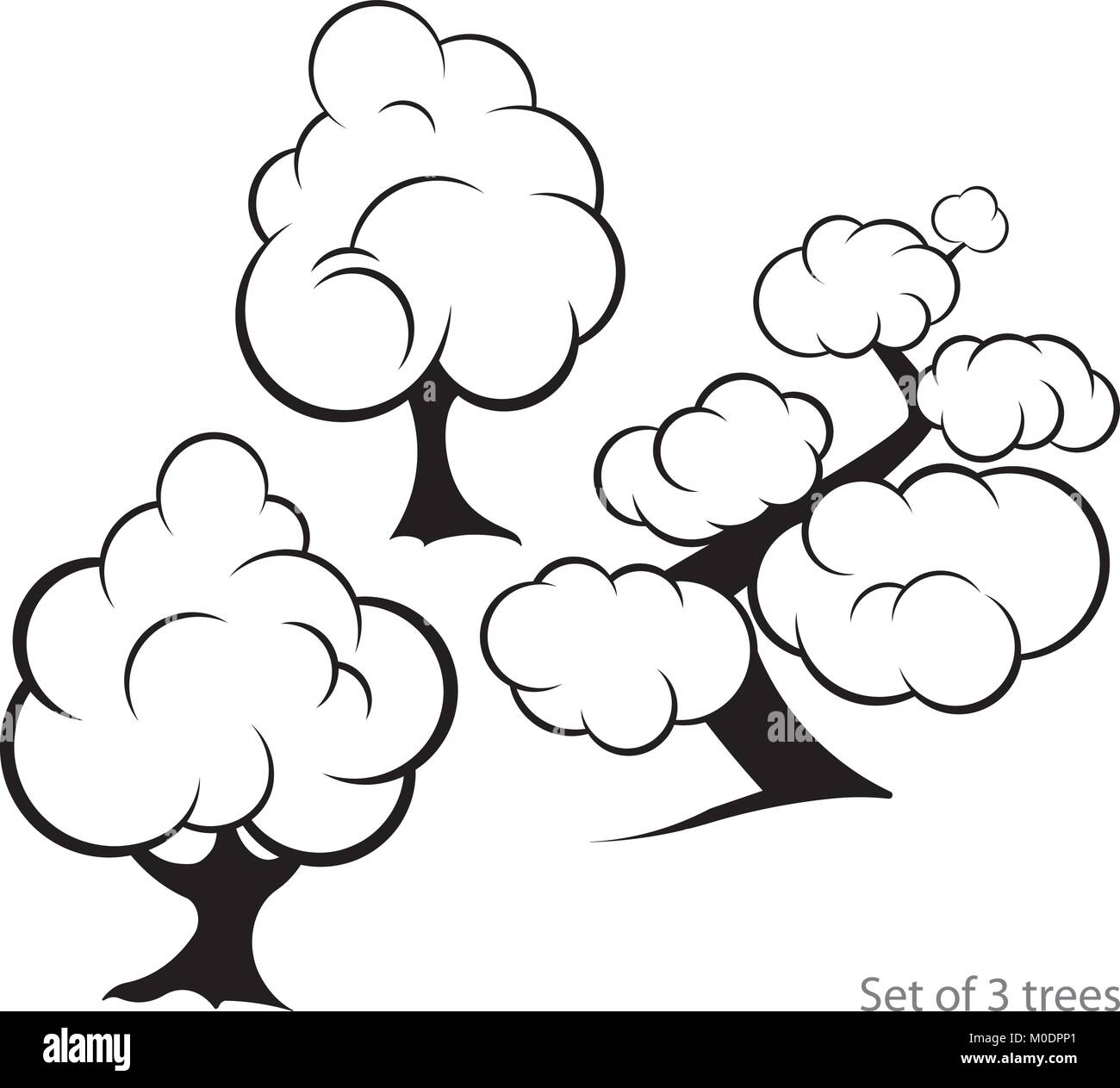 Set of trees Stock Vector Image & Art - Alamy