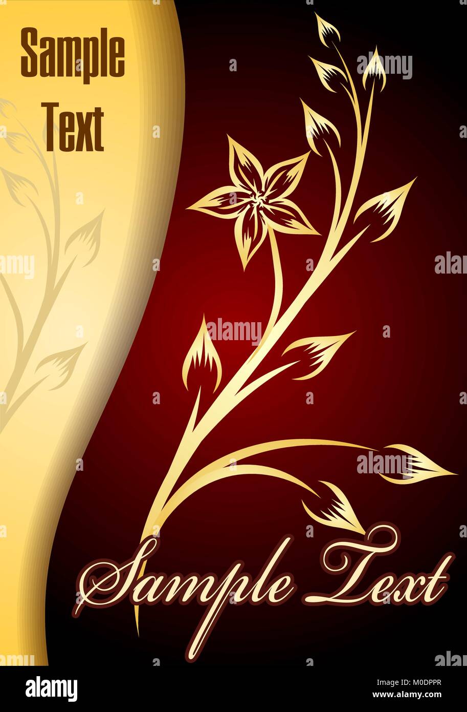 Background with flower Stock Vector Image & Art - Alamy