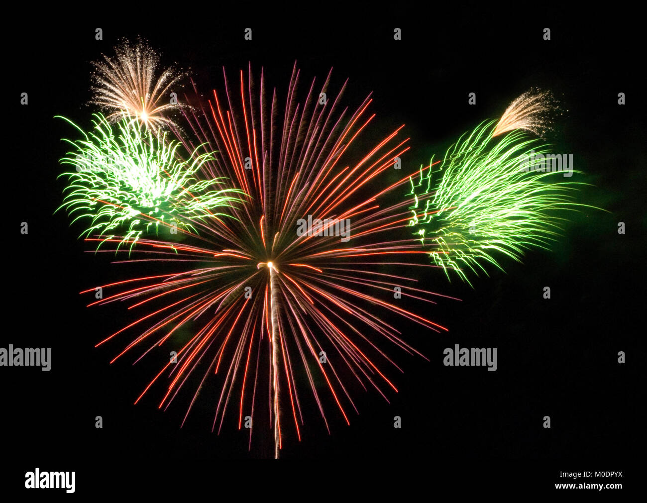Afterglow Fireworks Show at Balloon Fiesta, Albuquerque, New Mexico ...