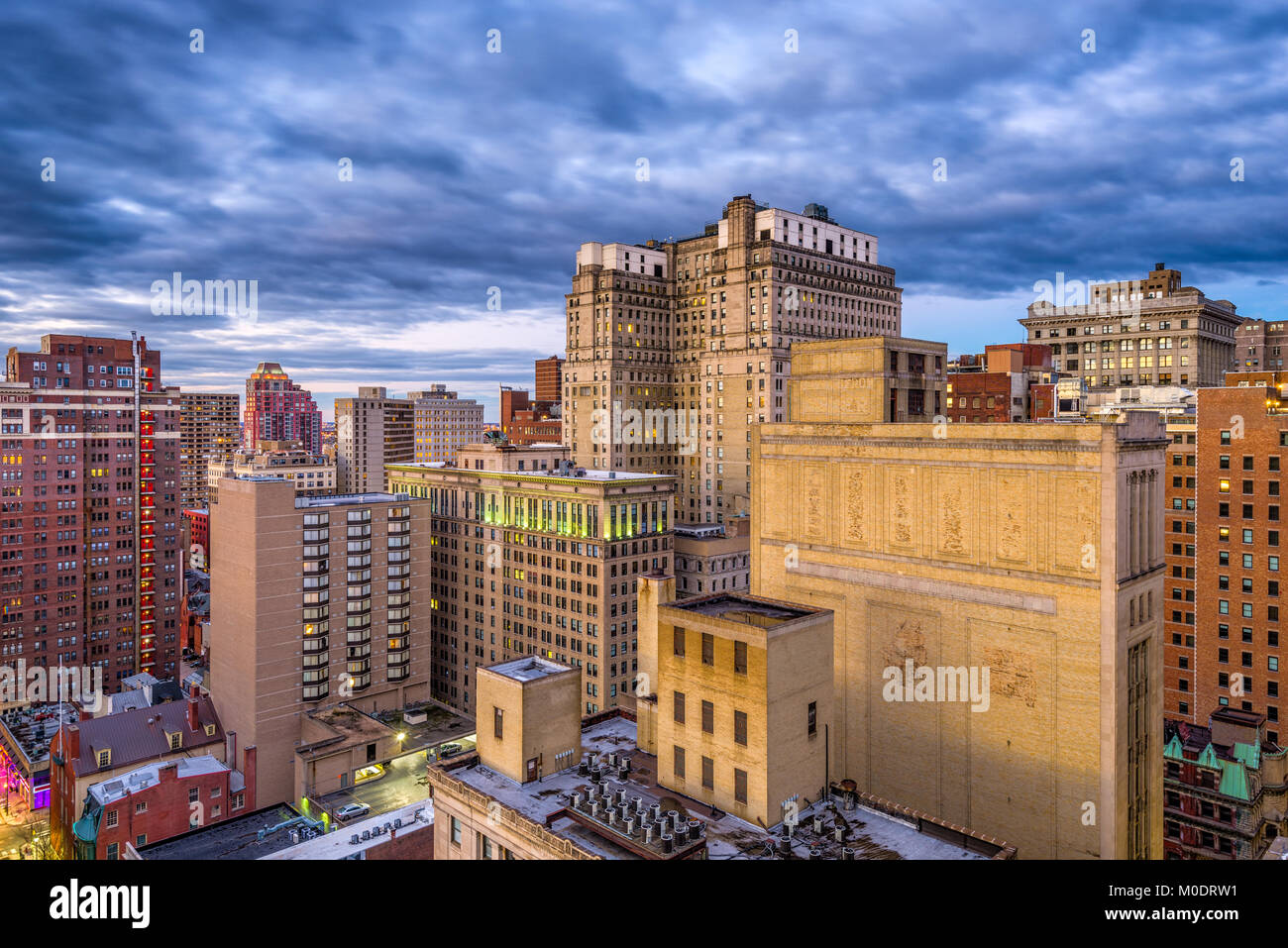 Philadelphia, Pennsylvania, USA historic downtown buildings and cityscape. Stock Photo