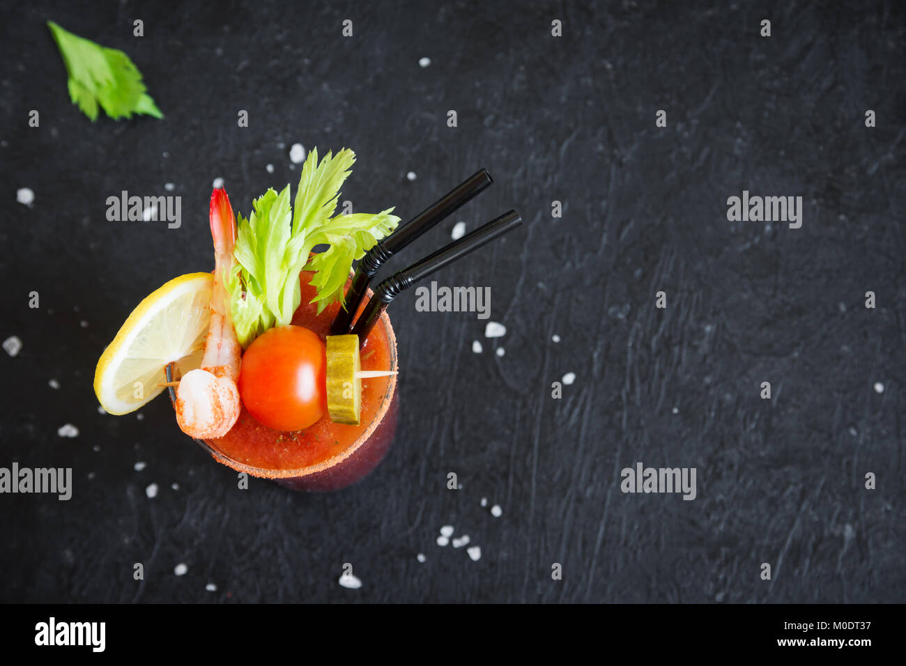 Bloody Mary in a plastic cup outside Stock Photo - Alamy