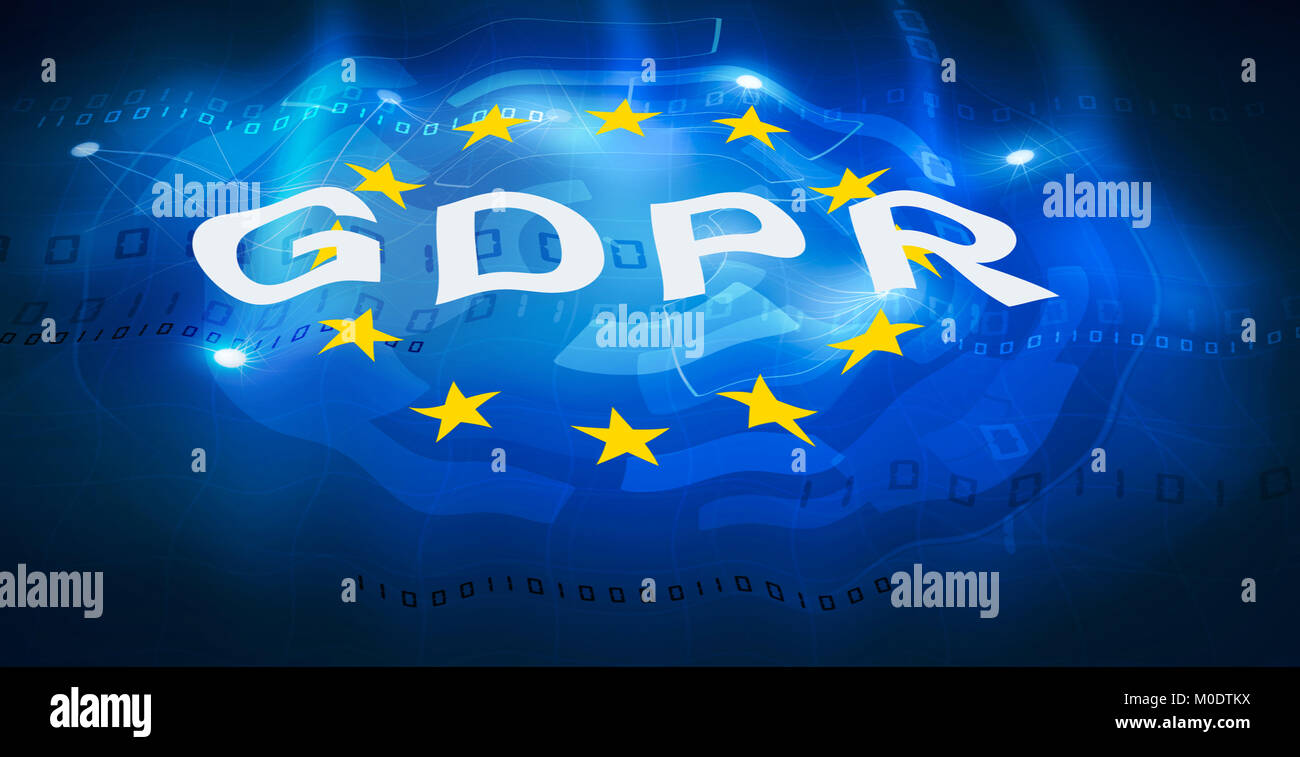 GDPR general data protection regulation. Stock Photo