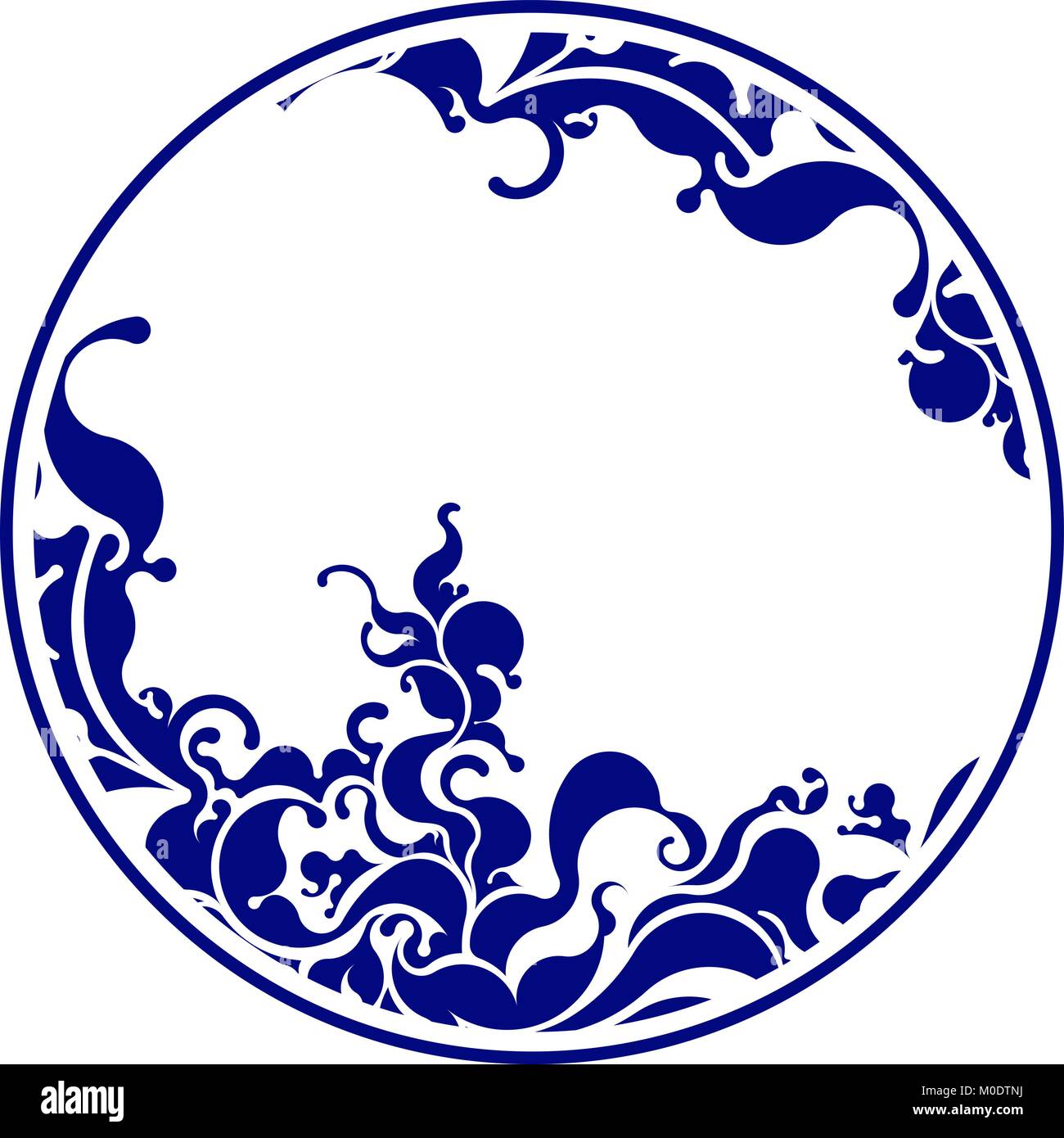 Round vintage element for your design. Vector illustration Stock Vector ...