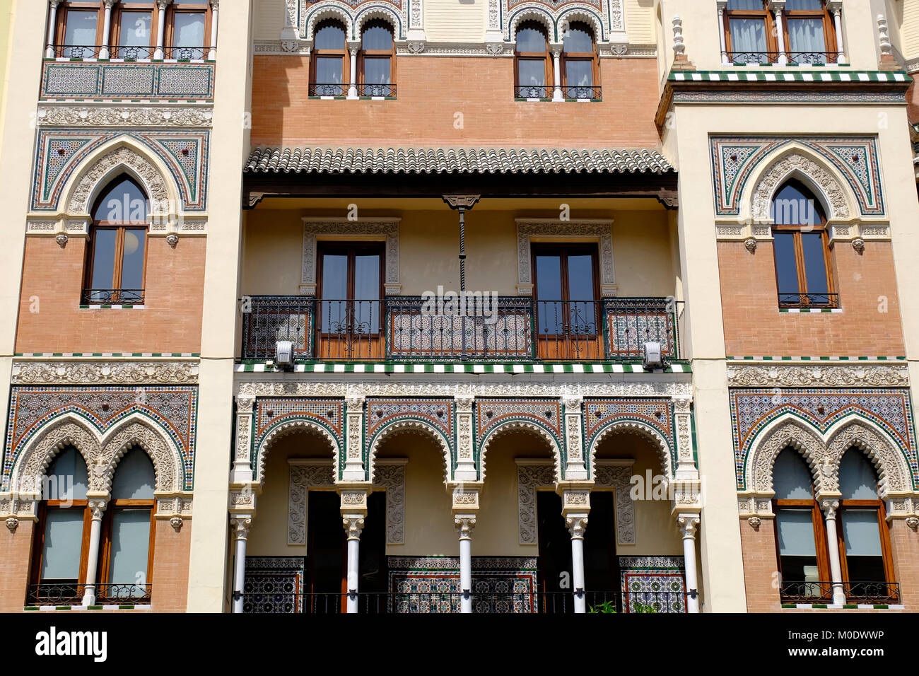 The Adriatic building. Seville, Spain. Stock Photo