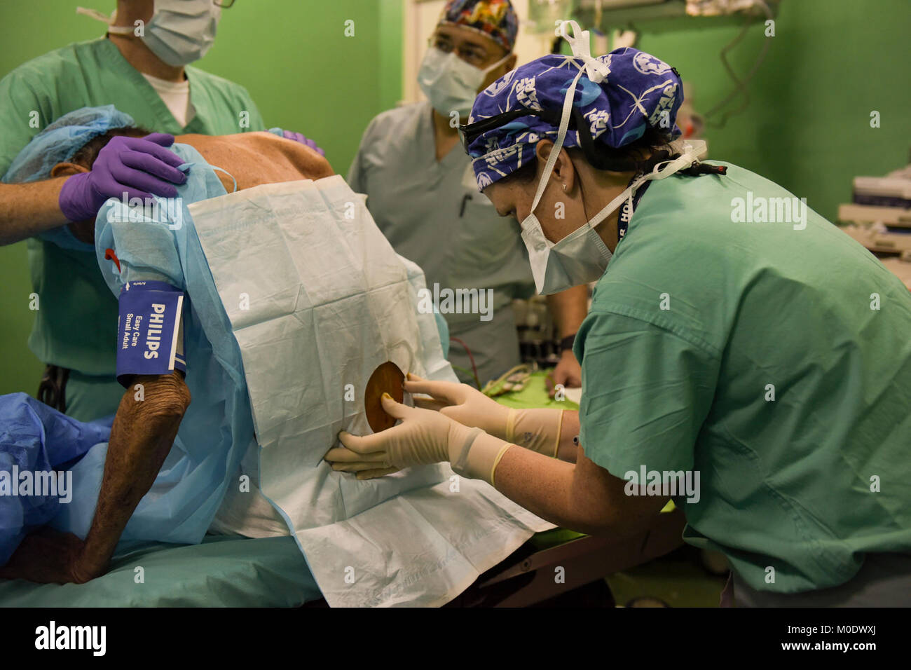 U.S. Army Maj. Amy Lucia, anesthetist with the Joint Task Force-Bravo ...