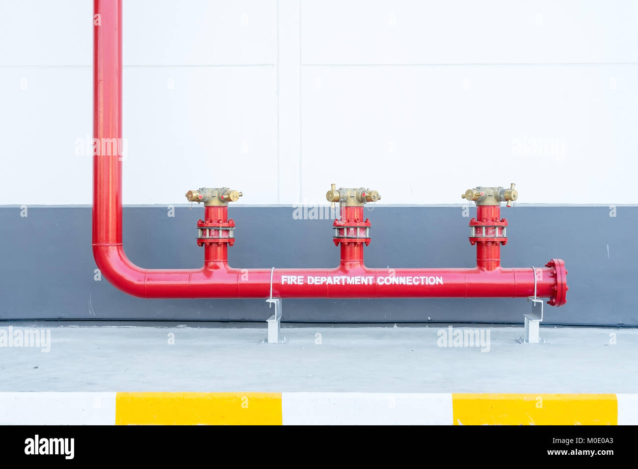 Fire hydrant, fire department connection, two way valve connect outside