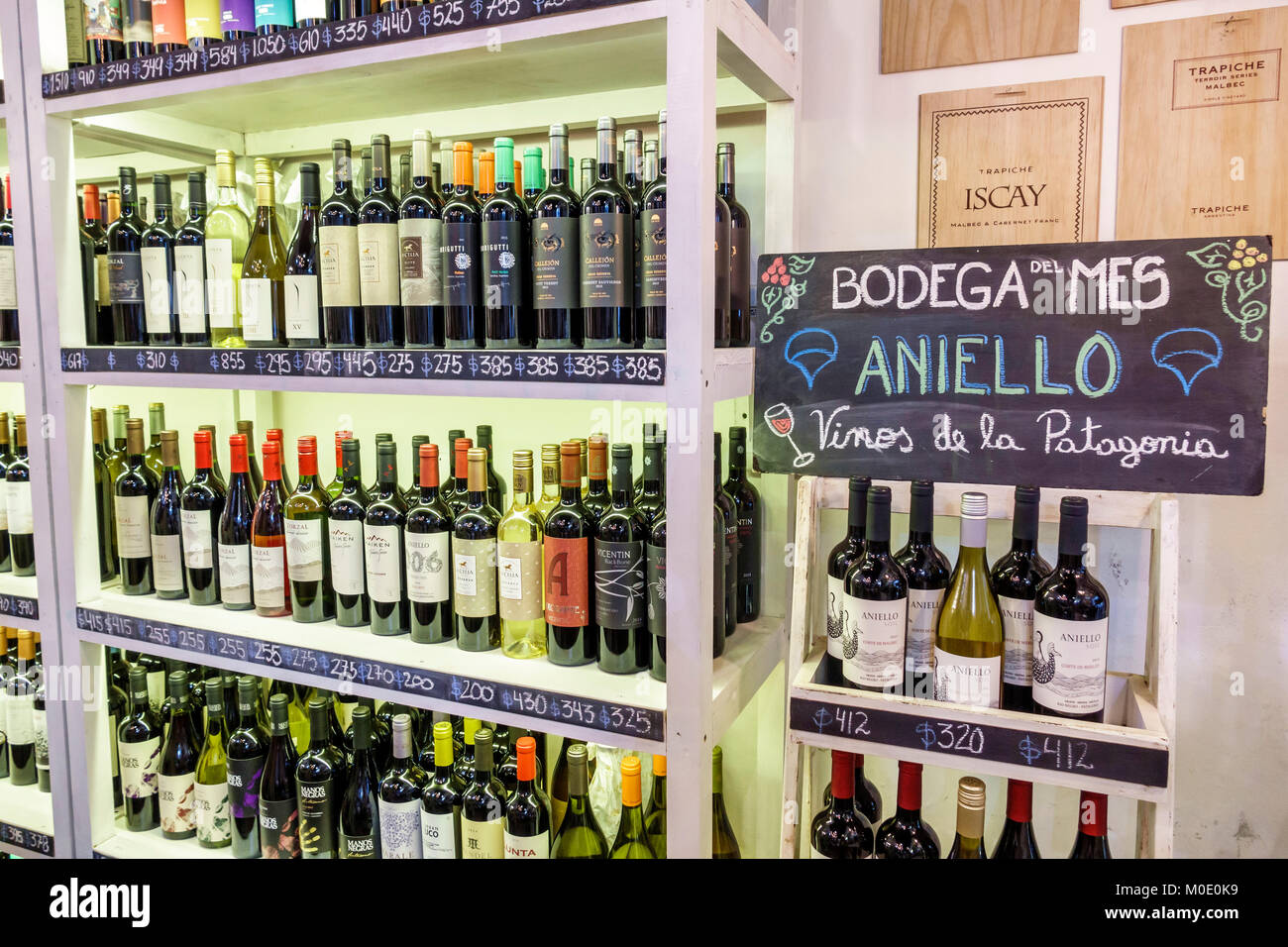 Buenos Aires Argentina,San Telmo,Vinoteca Orsogna Bis,Argentine wine,store,shopping shopper shoppers shop shops market markets marketplace buying sell Stock Photo