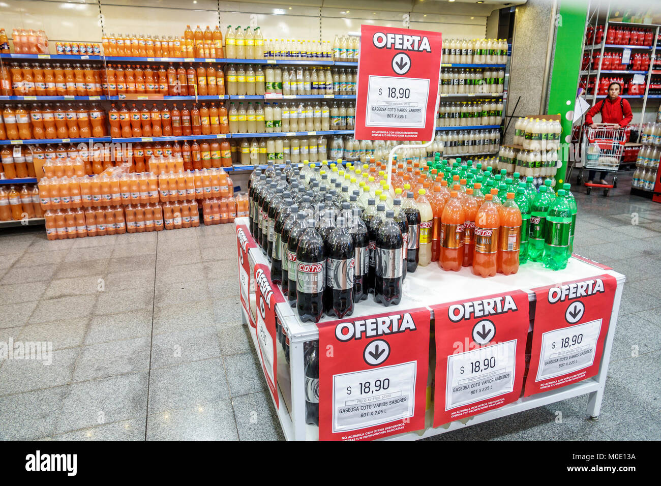 Buenos Aires Argentina Abasto shopping Supermercados Coto grocery Stock