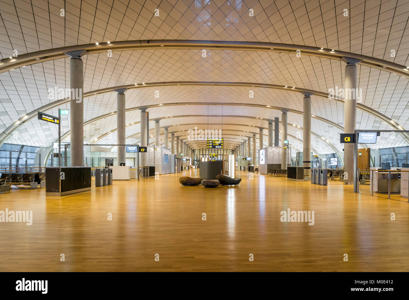 Oslo, Norway - January 2018: Oslo Gardermoen International Airport ...