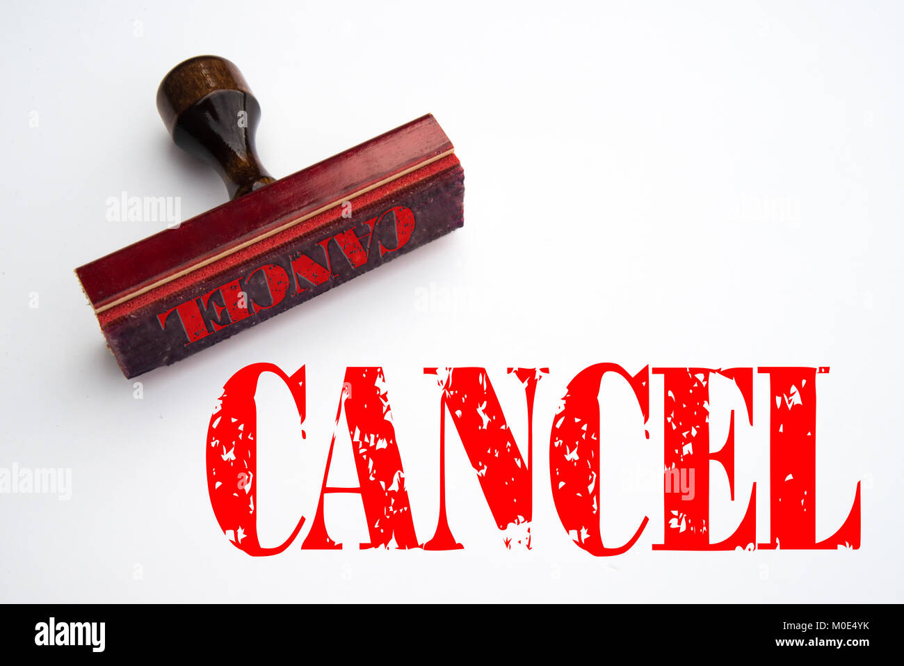 CANCEL rubber stamp Stock Photo