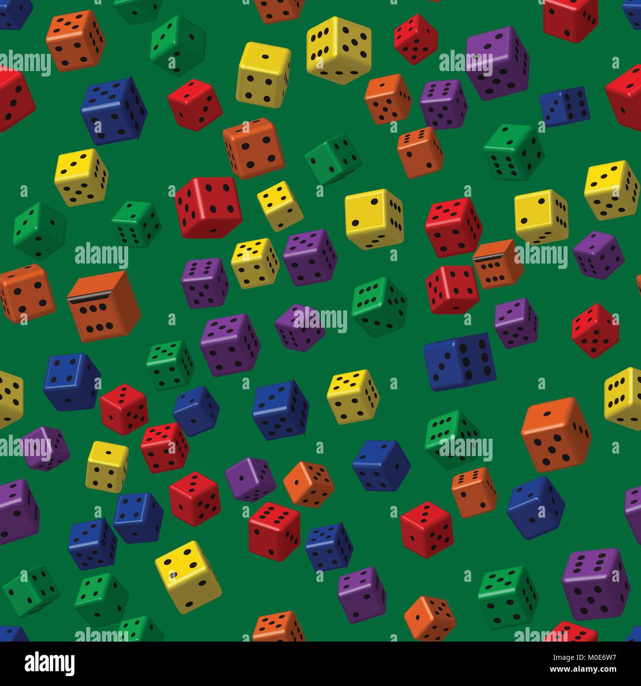 Rainbow Dice Seamless Pattern Stock Vector Image & Art - Alamy