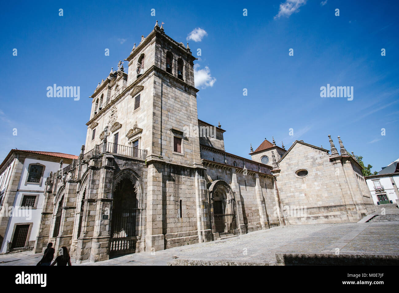 City Cathedral in Braga, Portugal. Stock Photo