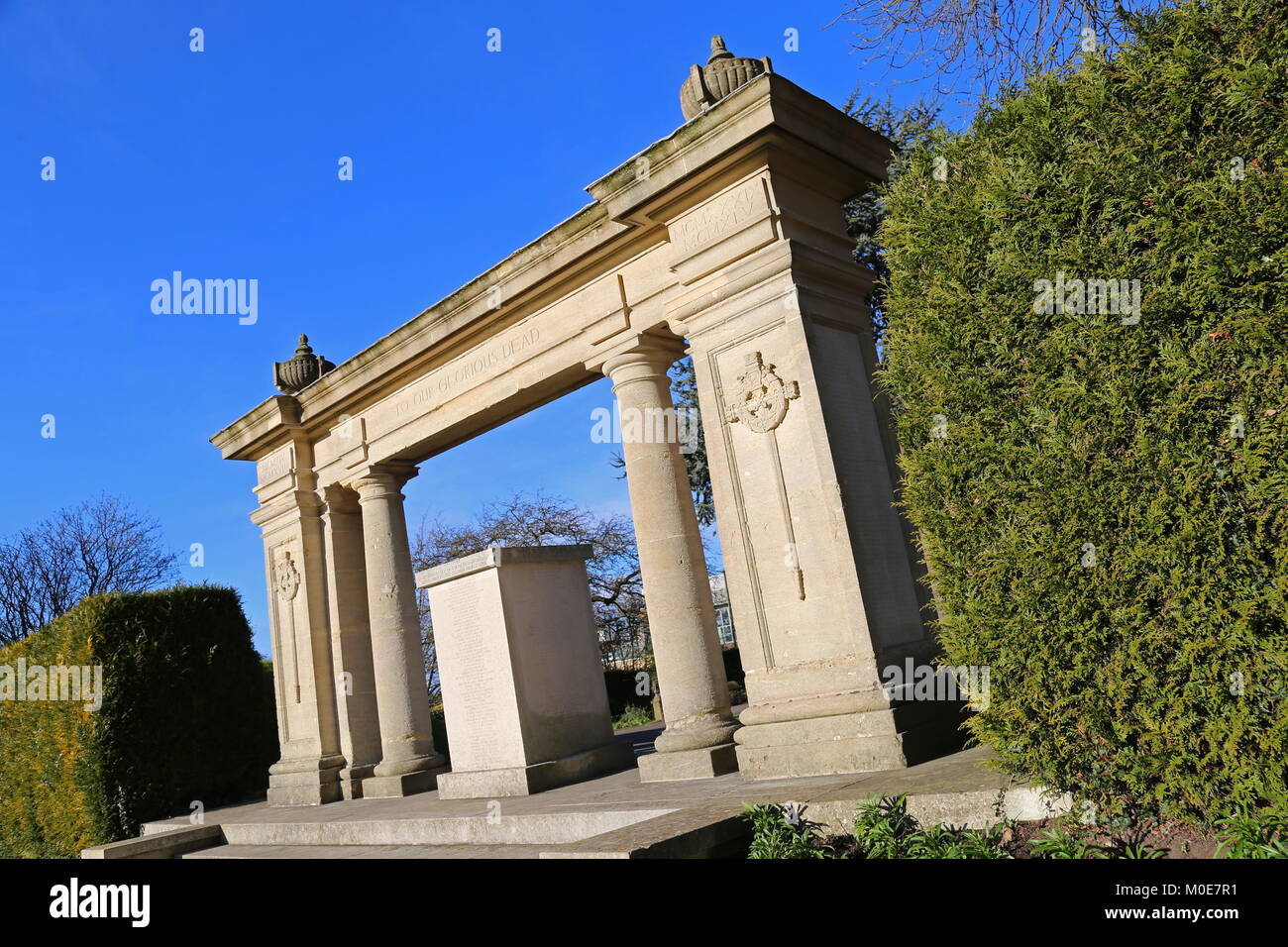 War Memorial, Castle Bowling Green, Guildford, Surrey, England, Great Britain, United Kingdom, UK, Europe Stock Photo