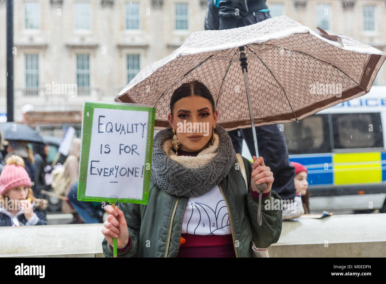 Westminster, London, UK, 21th January 2018. On the anniversary of the ...