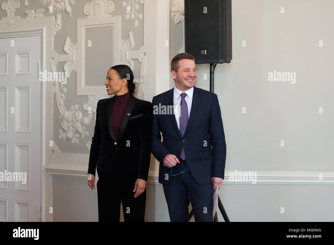 Stockholm, Sweden, 19th January, 2018. From 17 to 19 January, Iceland's President Guðni Thorlacius Jóhannesson, visiting Sweden. Stock Photo