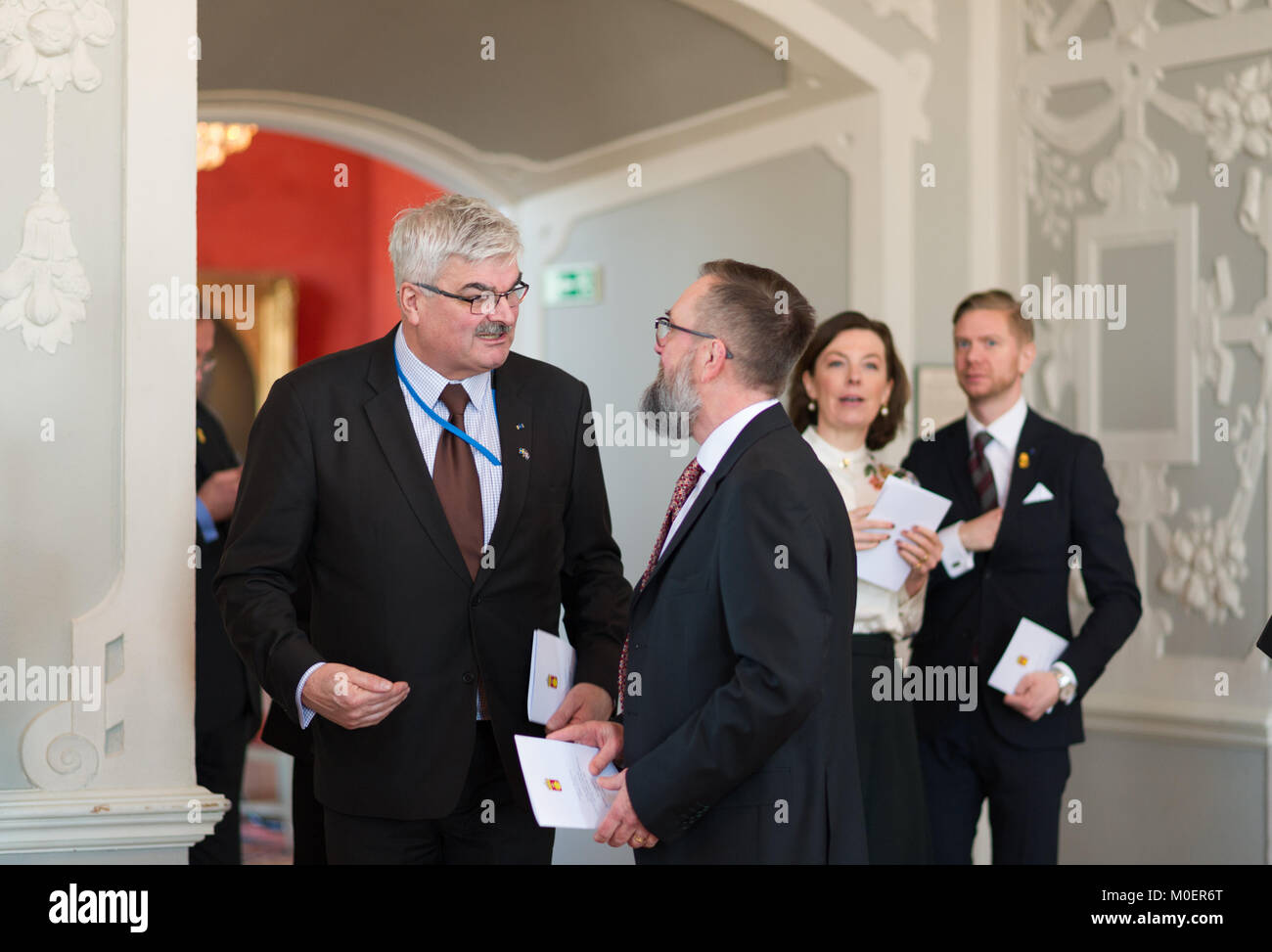 Stockholm, Sweden, 19th January, 2018. From 17 to 19 January, Iceland's President Guðni Thorlacius Jóhannesson, visiting Sweden. Stock Photo