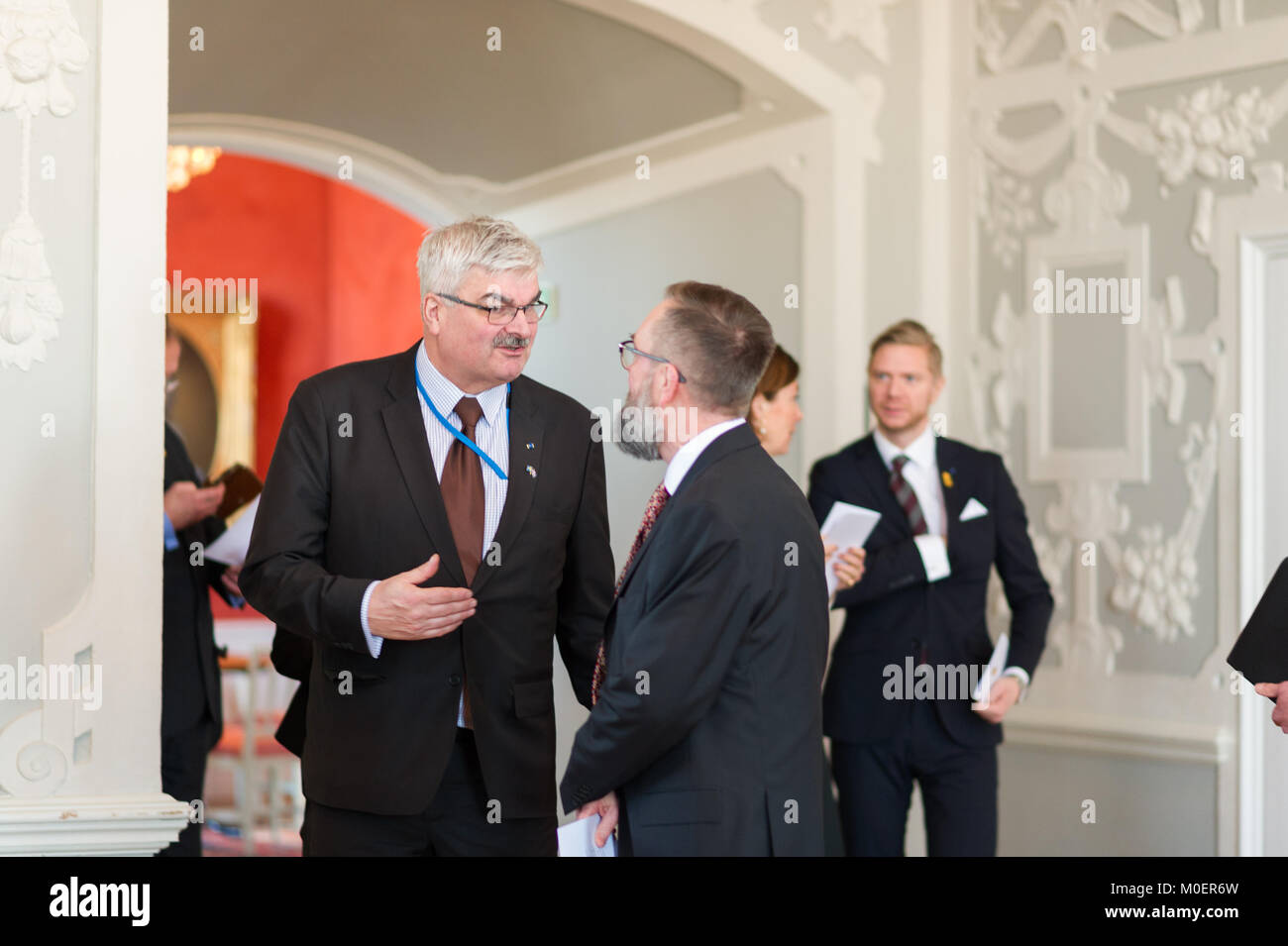 Stockholm, Sweden, 19th January, 2018. From 17 to 19 January, Iceland's President Guðni Thorlacius Jóhannesson, visiting Sweden. Stock Photo