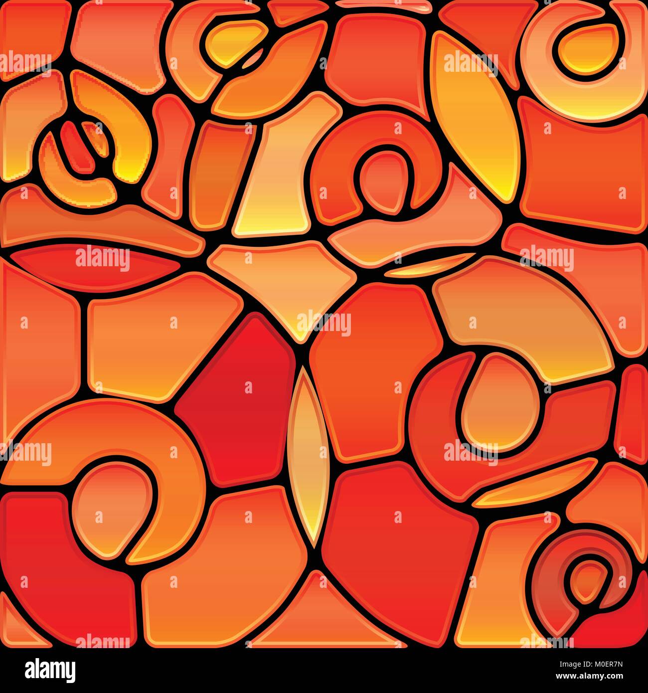 abstract vector stained-glass mosaic background Stock Vector Image ...