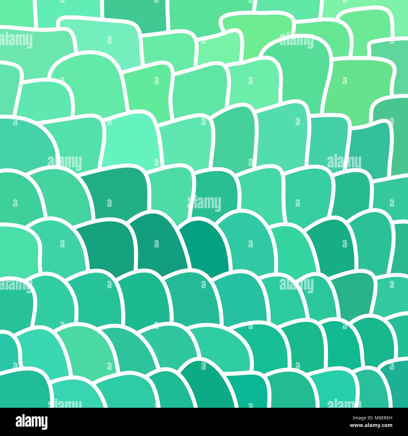 abstract vector stained-glass mosaic background - teal and blue Stock ...