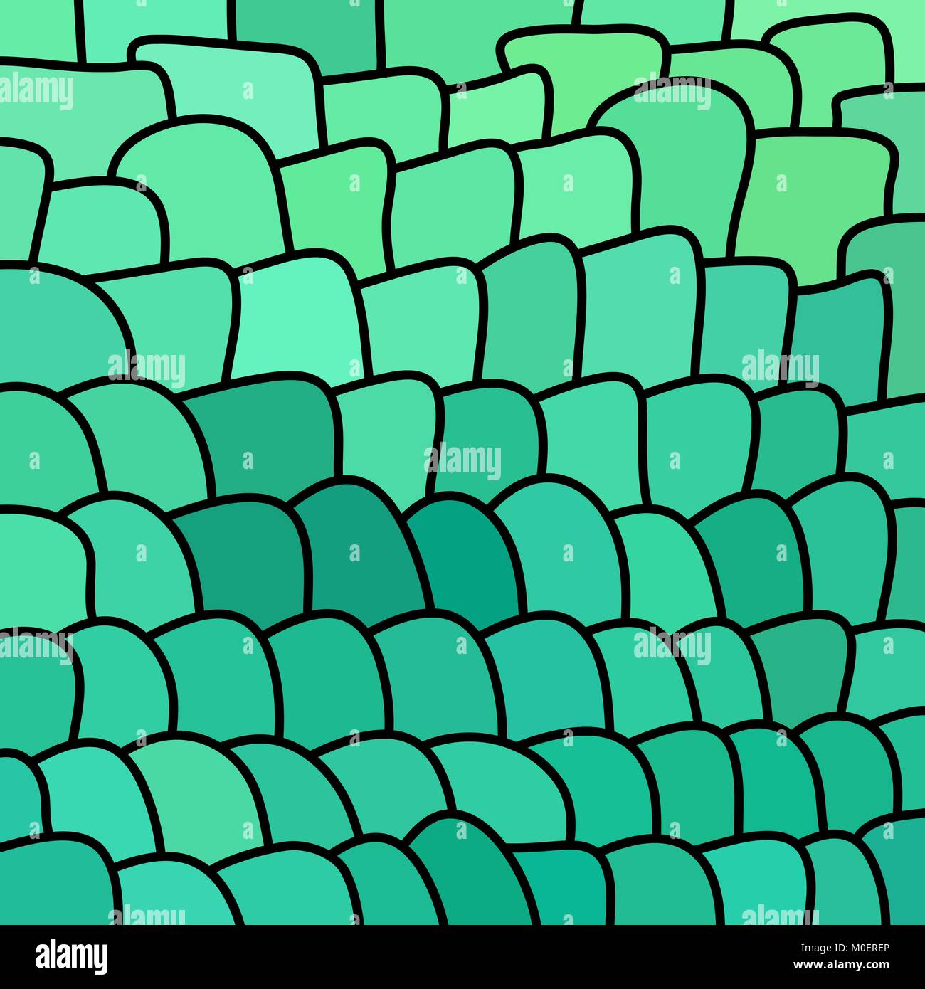 abstract vector stained-glass mosaic background - teal and blue Stock ...