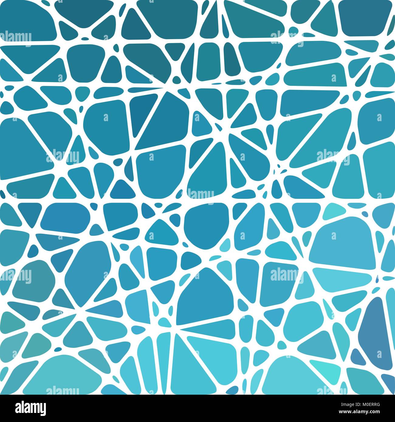 abstract vector stained-glass mosaic background - light and dark blue ...